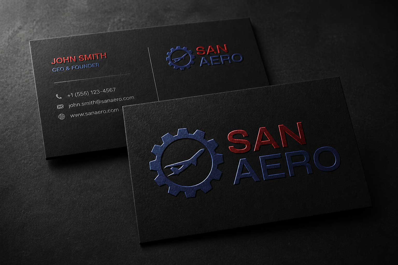 San Aero letterhead design