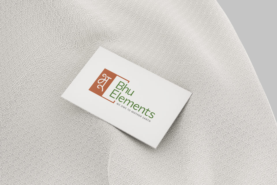 Bhu Elements business card design by First Branding Agency