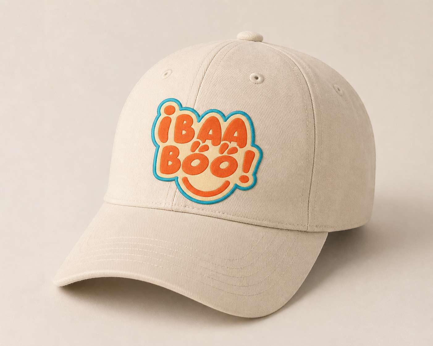 Ibaa-boo branded cap merchandise design by First Branding Agency