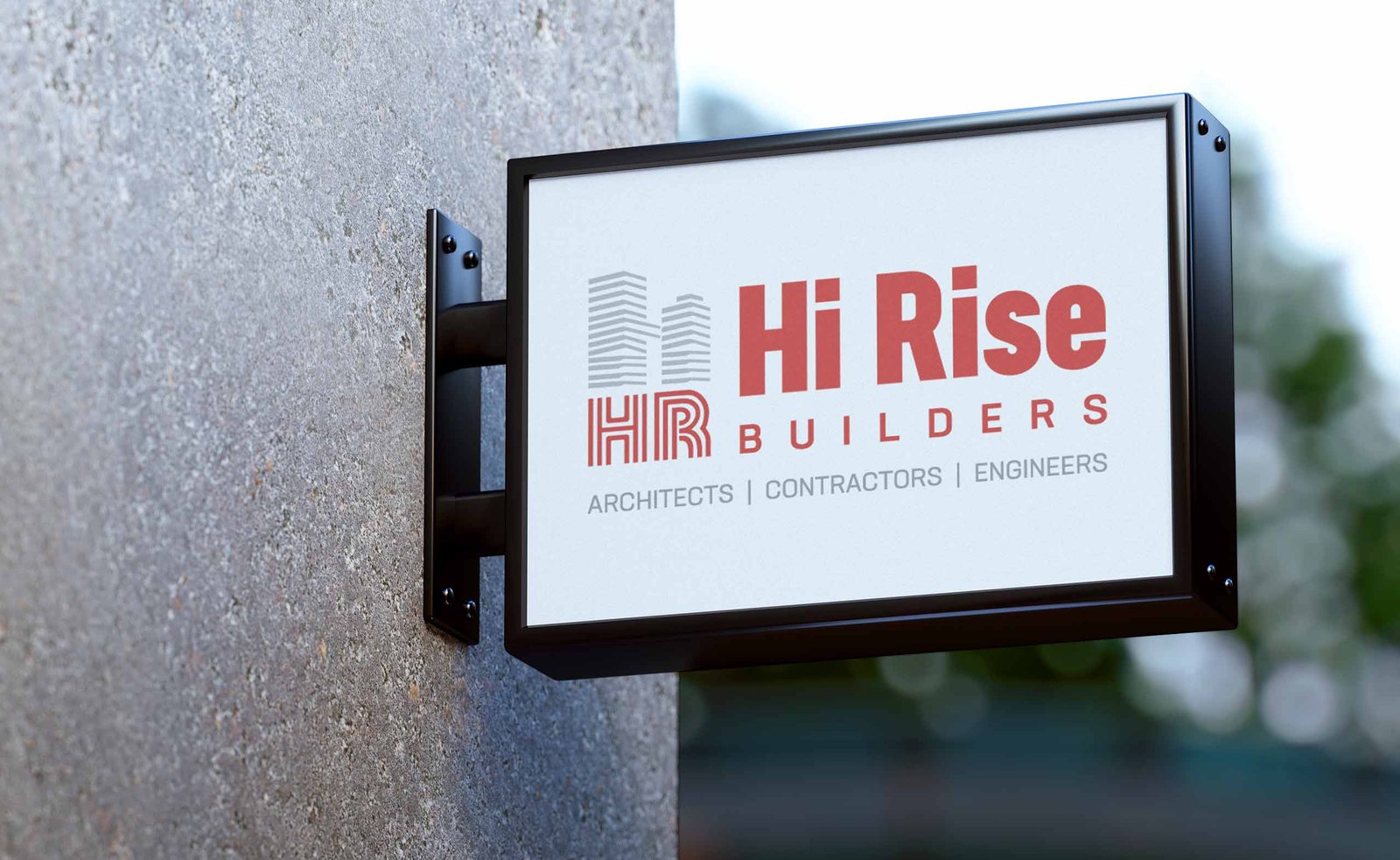 Hi Rise Builders brand identity designed by First Branding Agency, Dwarka, Delhi