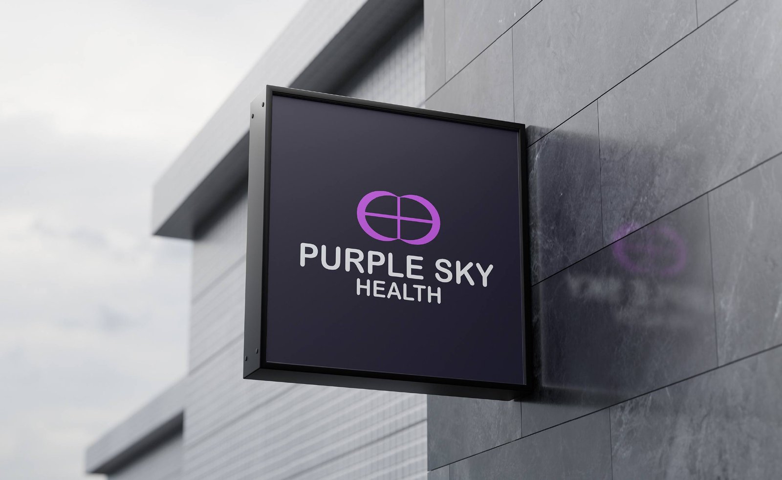 Purple Sky Health brand identity designed by First Branding Agency, Saket, Delhi